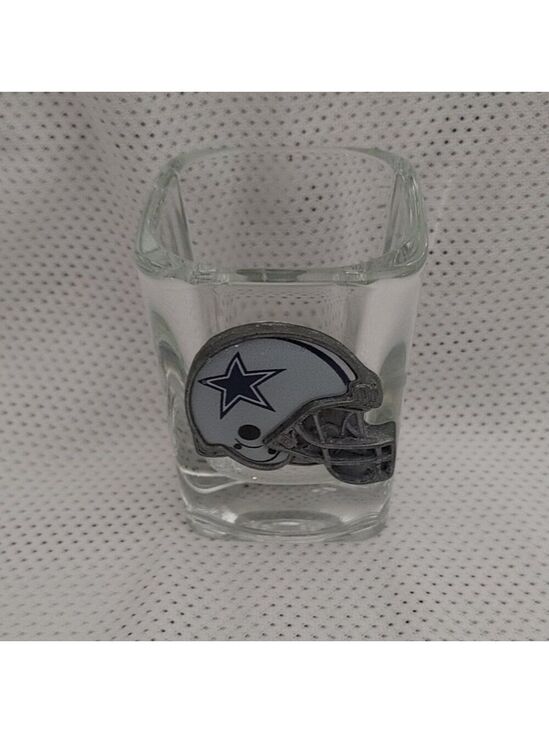 NFL Other - NFL Dallas Cowboys Square Shot Glass with Pewter Helmet Emblem